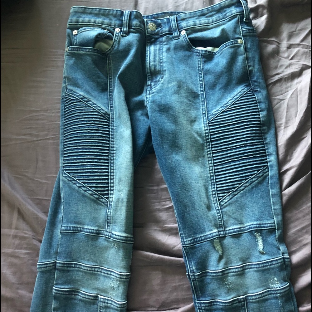 Pacsun biker stacked skinny jeans